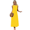 2022 Women  O Neck Summer Party Casual Loose Sleeveless  Dress