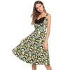 Women's Tube Top Contrast Print Dress