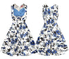 Women's Tube Top Contrast Print Dress