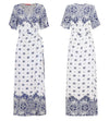 New dress print irregular dress