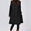 Cotton Standing Collar Windbreaker Loose Woolen Coat