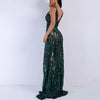 Women Sexy  Deep V Neck Backless Mermaid Ladies Party Dress